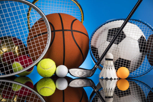 Sports Balls With Equipment - Royalty Free Photo #24740108 