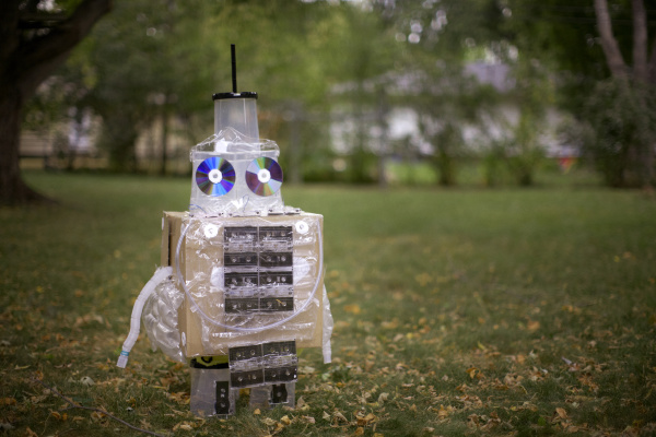 robot at park