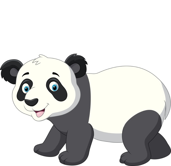 Cute Baby Panda Cartoon Royalty Free Image Panthermedia Stock Agency