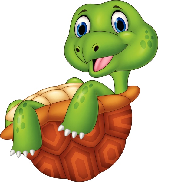 Cartoon happy turtle relaxing - Royalty free photo #24938672 | PantherMedia  Stock Agency