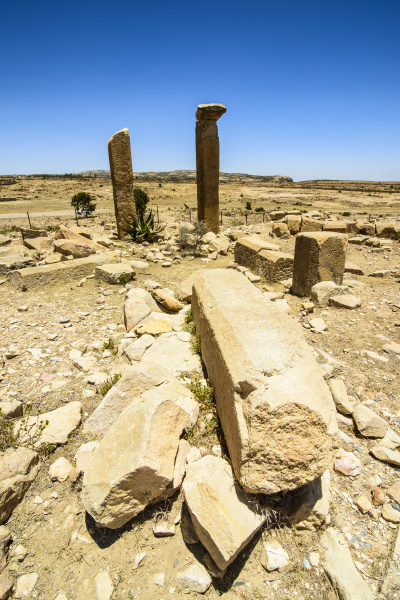 blue historical antique africa columns pillar