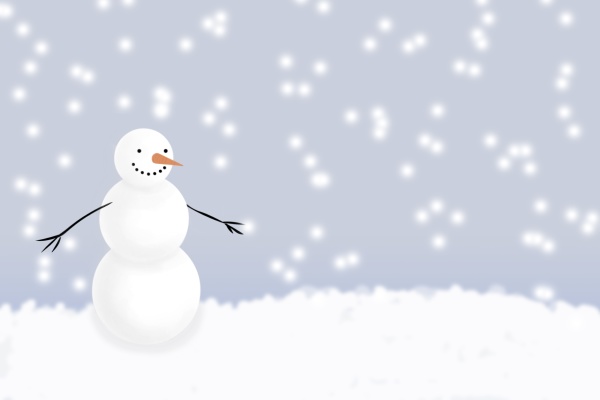 snowman in winter
