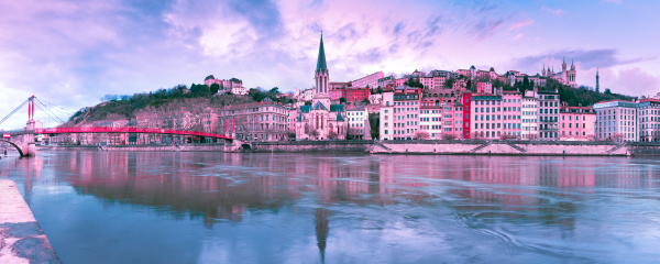 old town of lyon at gorgeous