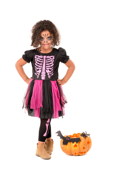 child in halloween costume