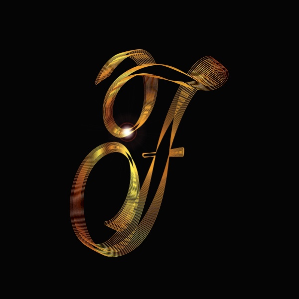 letter f in gold