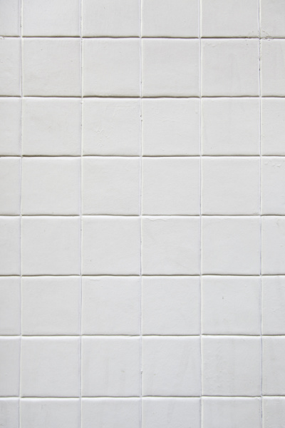 white tile background