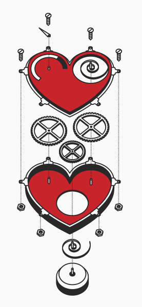 heart and cogs