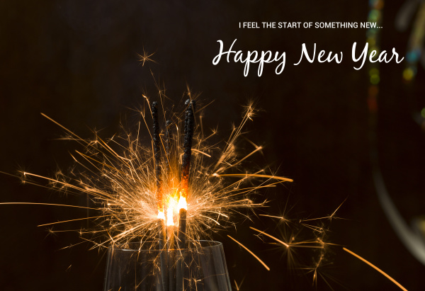 new year background with star splatter