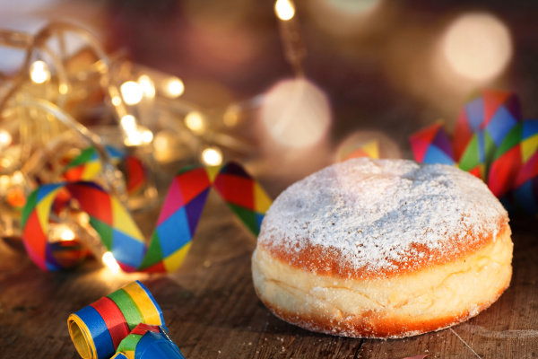 carnival celebration with donut