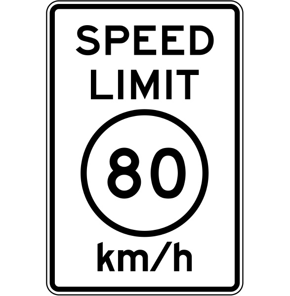 speed limit 80 km h