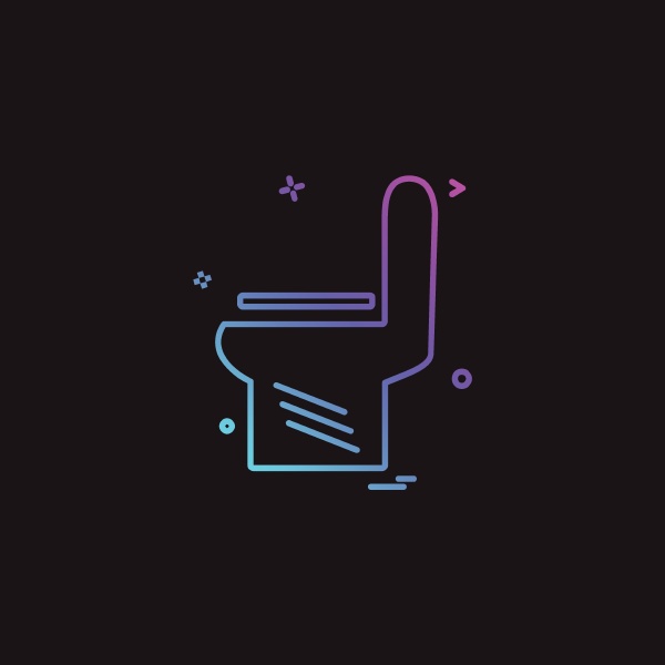 toilet icon design vector