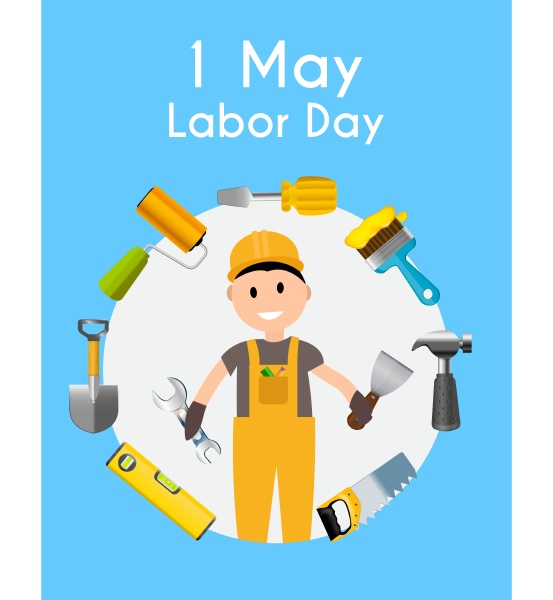labor day 1 may poster