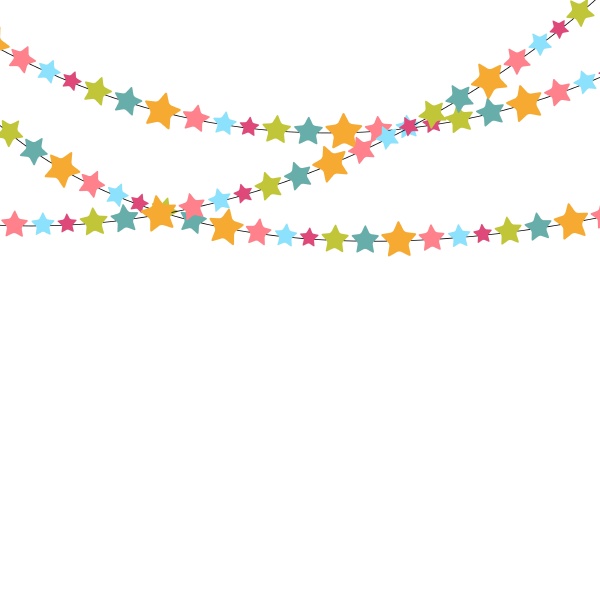 Party Background with Star Confetti Vector - Royalty free image ...