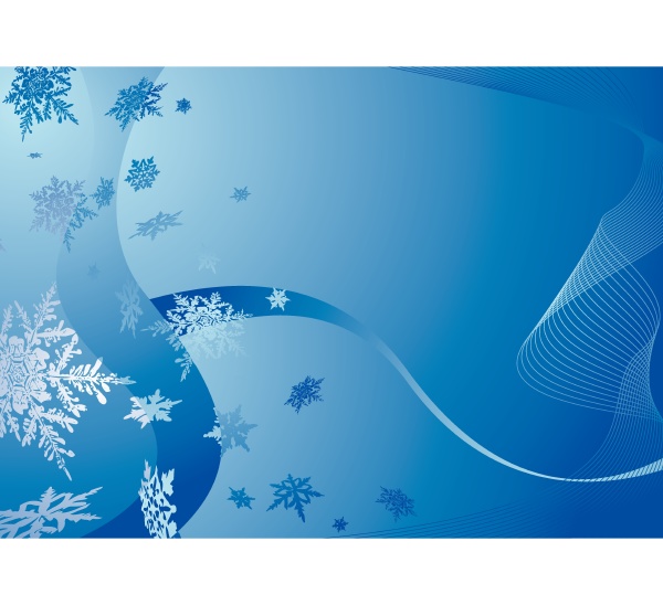 modern blue christmas background with falling