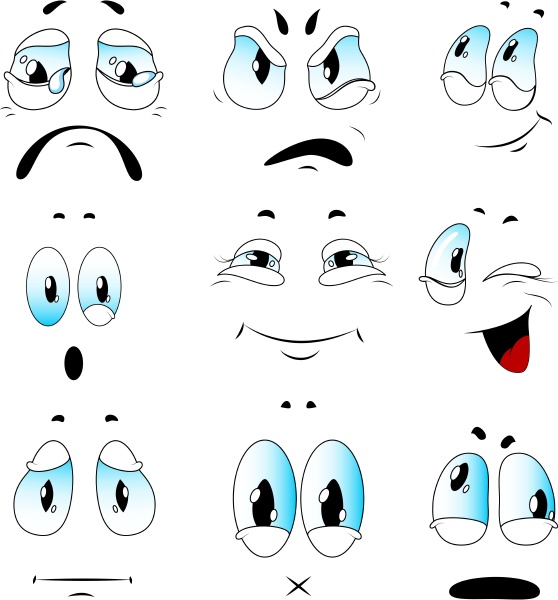 vector set of emotions