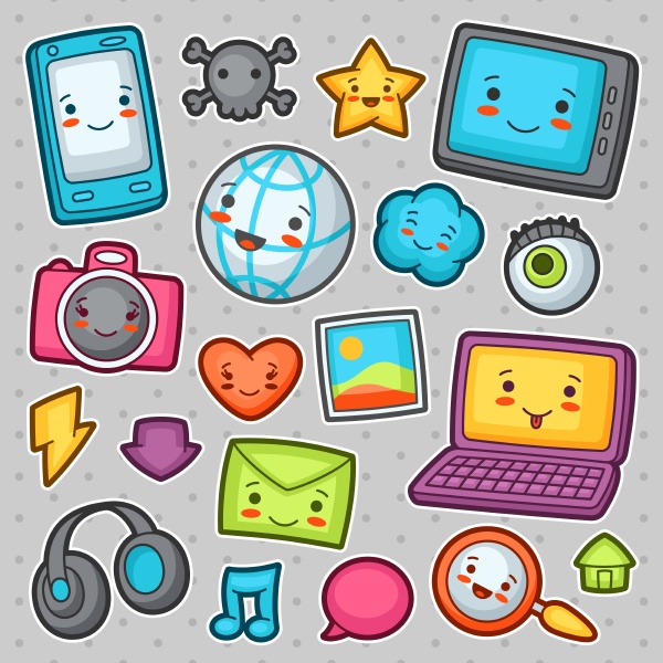 kawaii gadgets social network items