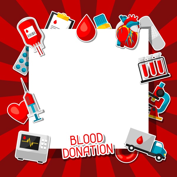 blood donation background with blood