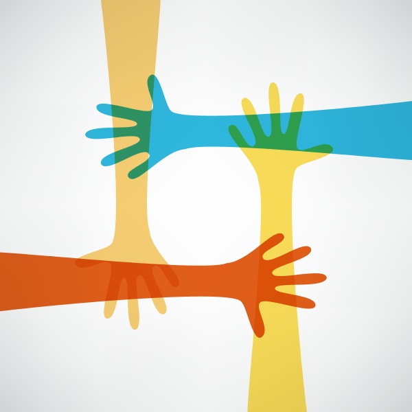 hands connecting