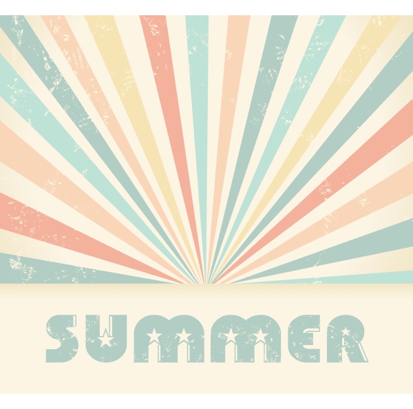 summer vintage vector background