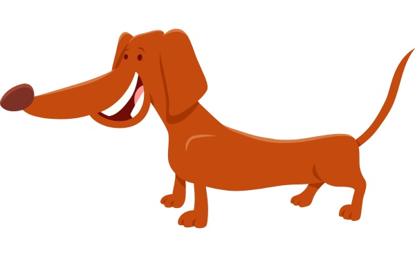 brown dachshund dog cartoon character - Stock image #26947058 |  PantherMedia Stock Agency