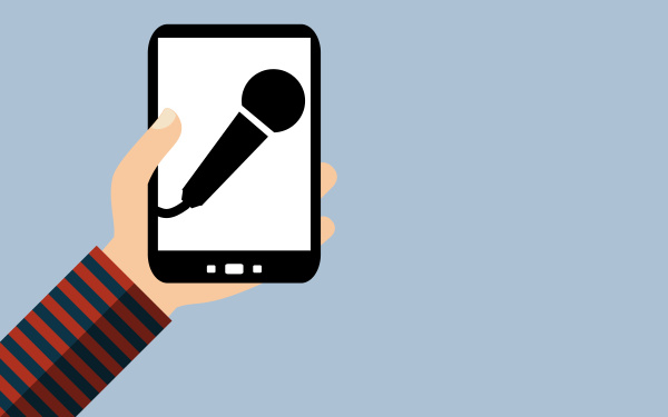 smartphone voice recording with microphone