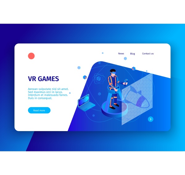 isometric people interfaces concept banner with