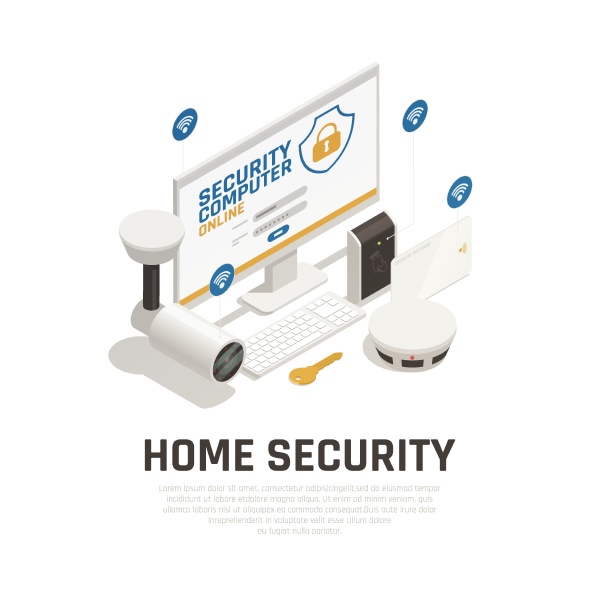 home security design concept with video