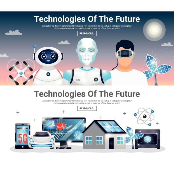 technologies of future horizontal banners with