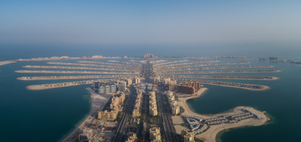 aerial view of the palm jumeirah