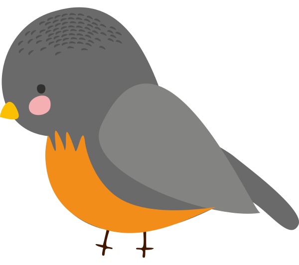 gray bird illustration vector