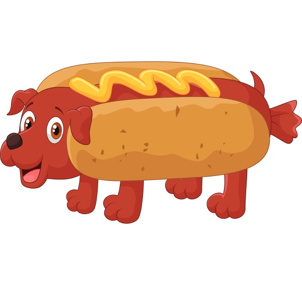 hot dog cartoon character