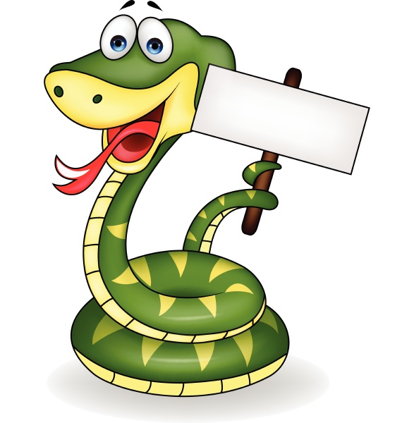 Funny snake with blank sign - Stock Photo #28007185 | PantherMedia Stock  Agency