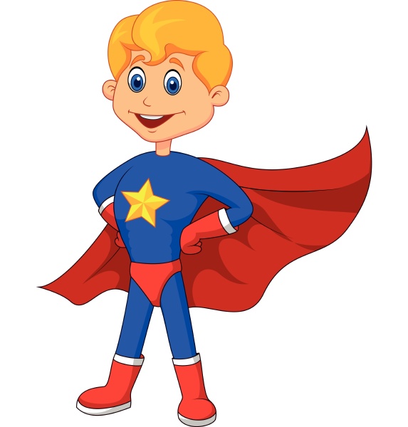 Super hero boy cartoon posing - Royalty free image #28011495 | PantherMedia  Stock Agency