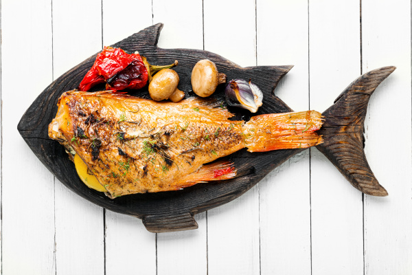baked red perch