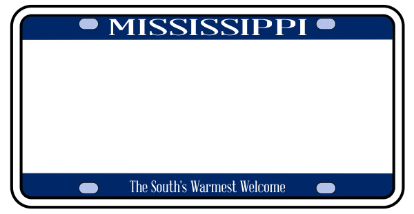 Blank Mississippi License Plate Royalty Free Image 28155171   ~blank Mississippi License Plate 28155171 Detail 