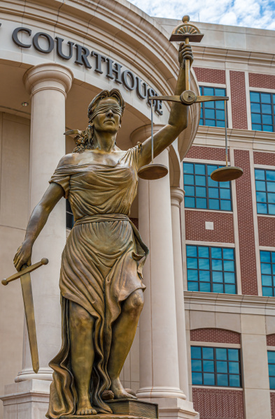 Blind Lady Justice At Courthouse Royalty Free Image PantherMedia Stock Agency