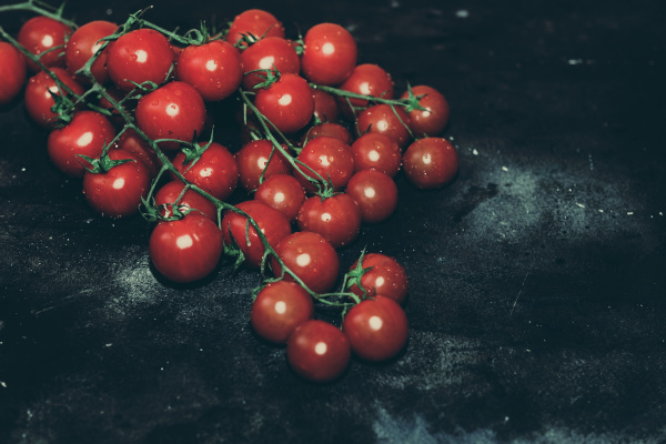 fresh grape tomatoes as cooking ingredients