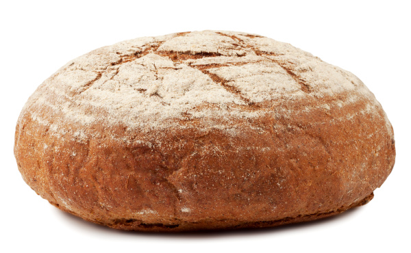 a loaf of bread dusted with
