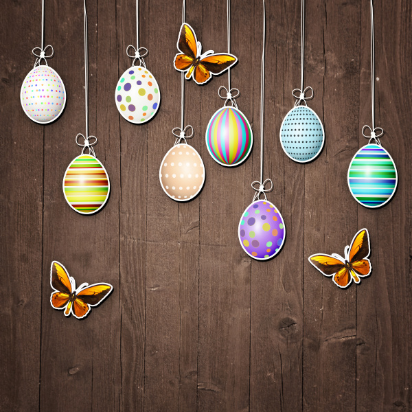 beautiful, easter, background, with, colorful, easter - 28278339