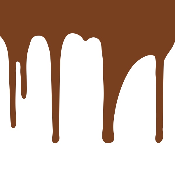 melting, chocolate, dripping, on, white, background - 28278409