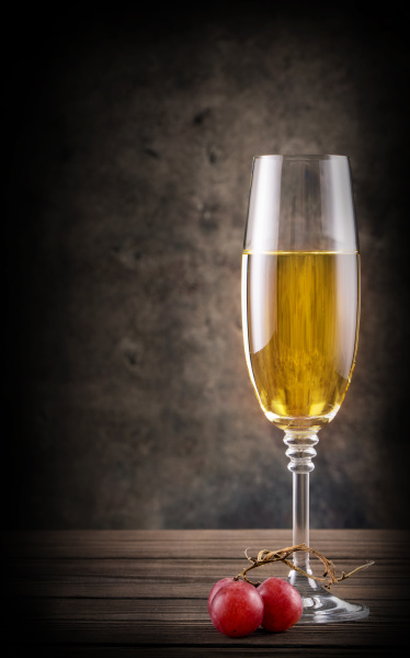 narrow, glass, of, white, wine - 28279608