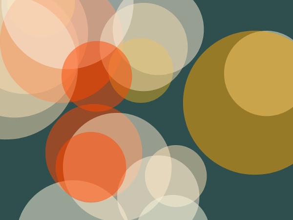 abstract, orange, yellow, circles, illustration, background - 28280481
