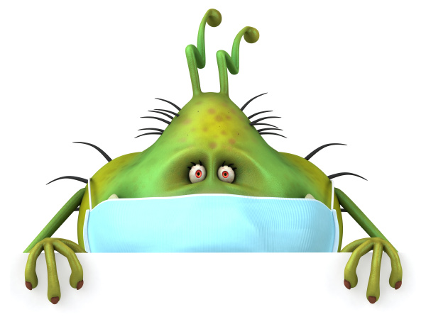 3d illustration of a bug monster