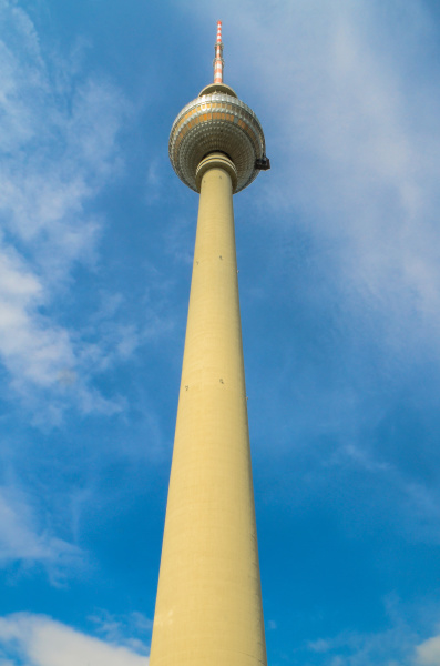 television tower against the blue sky