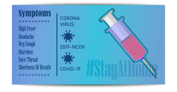 coronavirus banner papercut style design