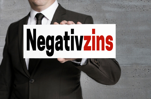 negativzins in german negative interest