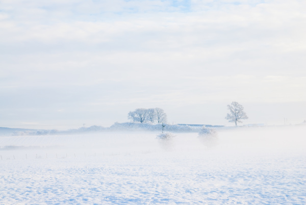 a simple background landscape with snow