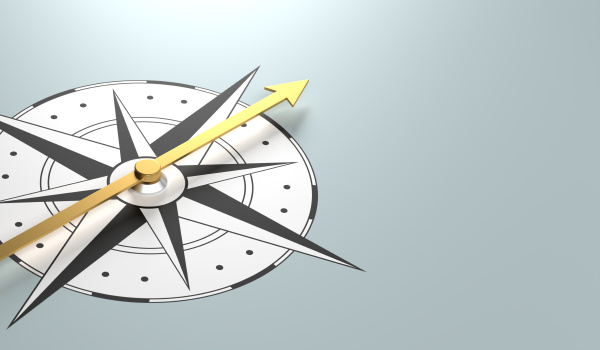 a compass with copy space