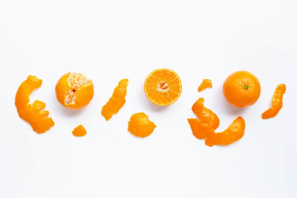 fresh orange citrus fruit isolated on