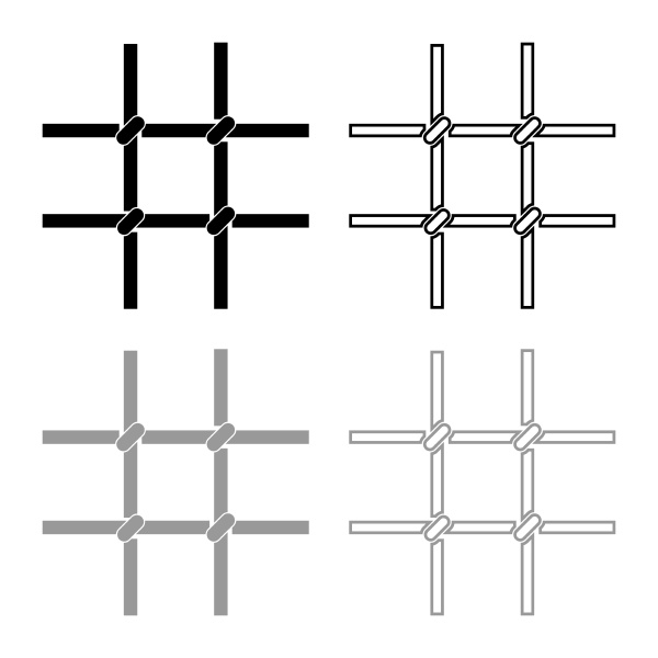 prison bars metal grid icon outline